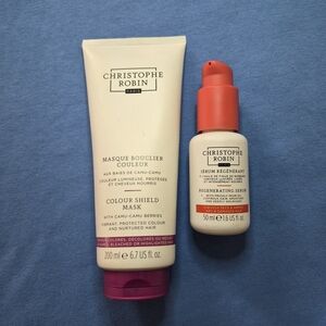 Christophe Robin Color Shield Hair Mask and Serum Set - White and Orange